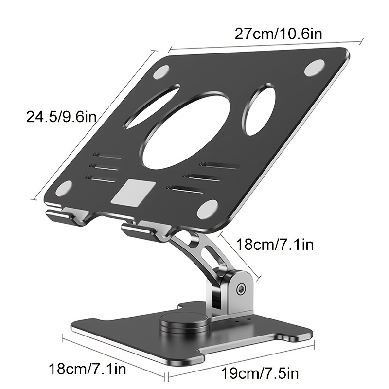 Détails du Support Pour Ordinateur Portable, Et Multi-angles Réglable En  Alliage D'aluminium