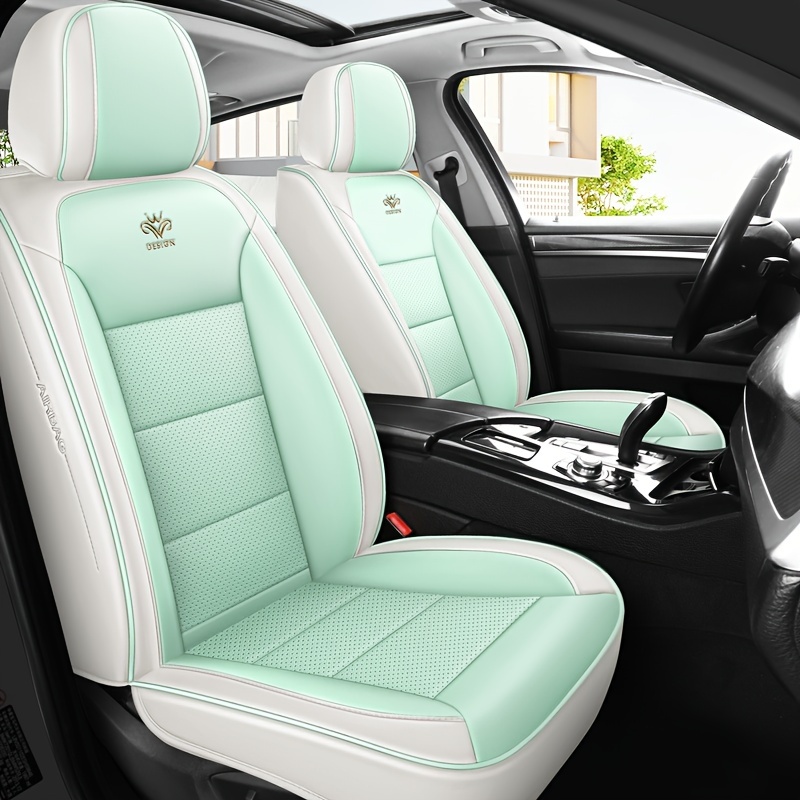 2024 new all     leather car seat covers universal fit durable stylish red   for   business casual use vehicle interior upgrade sleek car accessory   material