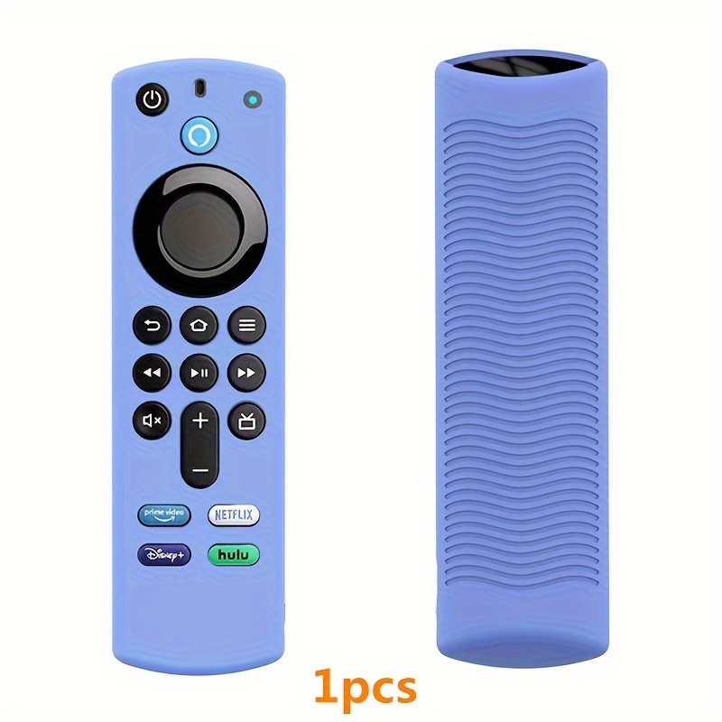 Pinowu Funda para Mando a Distancia Compatible con Fire TV Stick 4K /4K MAX  Alexa Control Remoto de Voz (3ª Gen) Que Brilla en la Oscuridad con cordón  (2pcs,Verde y Azul) 