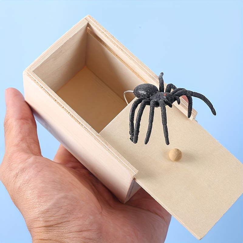 Boîte De Surprise D'araignée Farceuse - Jouet De Farce En Bois Amusant,  Coffret Cadeau Surprise De Halloween Vivant Et Farceur, Mode en ligne