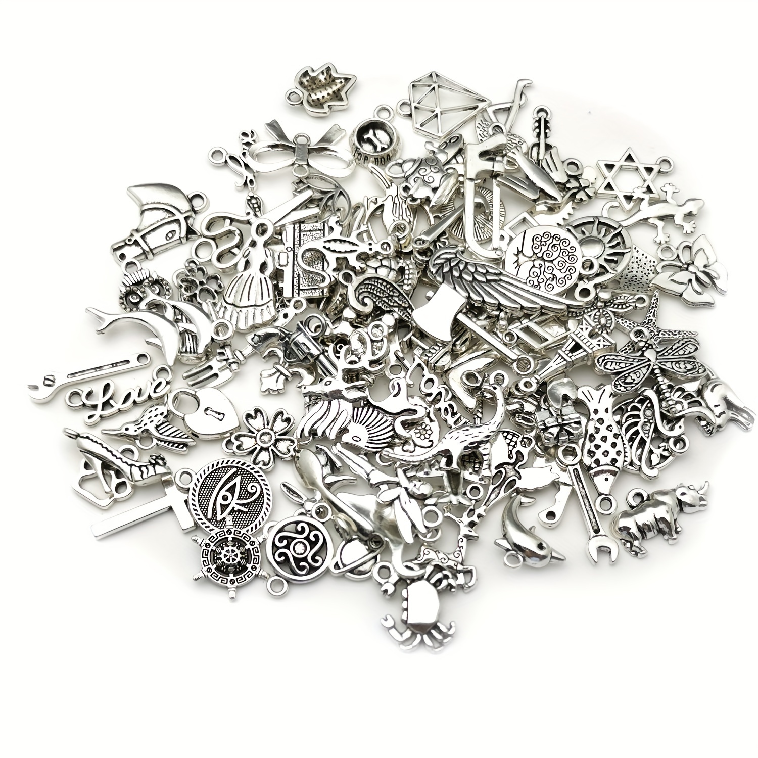 40pcs Charms Witch Riding Broomstick 16x12mm Tibetan Bronze Silver Color  Pendants Antique Jewelry Making DIY Handmade Craft For