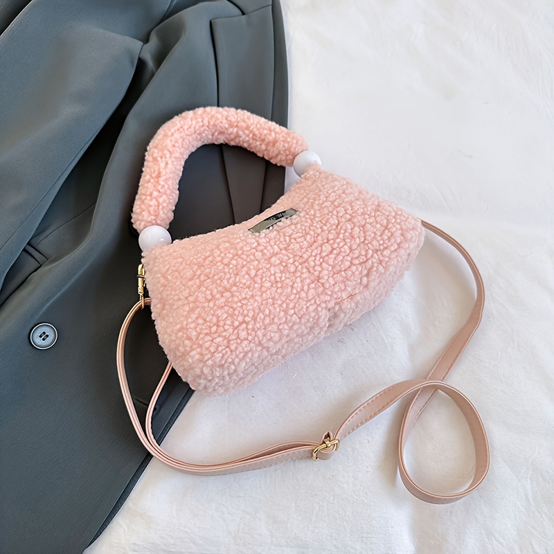 未使用】CUTE ぬいぐるみ生地 ふわふわバック KAREI 2WAYハンドバッグ