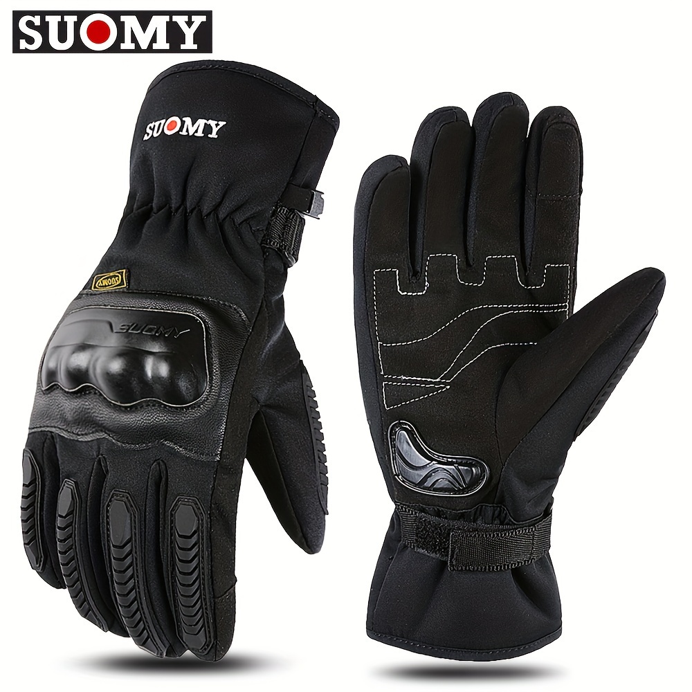 Guanti caldi per Moto SUOMY guanti invernali protettivi per Touch Screen  impermeabili guanti da uomo Moto