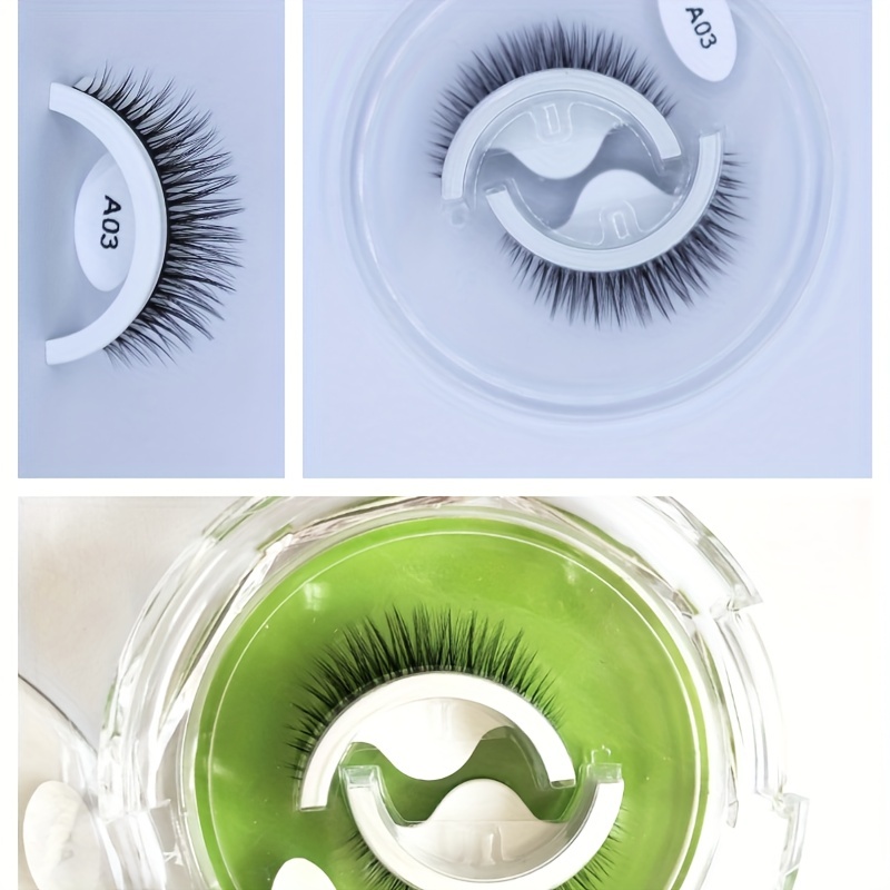 Self-Adhesive Reusable False Eyelashes Naturally Fluffy No Glue Needed