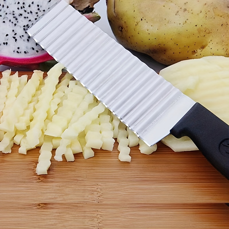 Comprar Acero inoxidable cortador patatas fritas patatas haciendo cuchillo  pelador