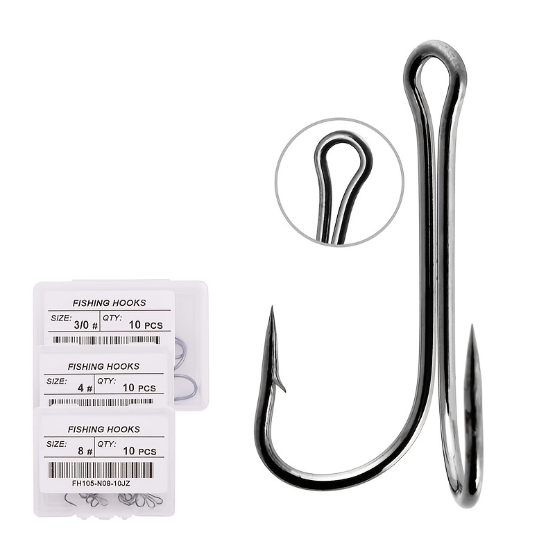 Double Fish Hooks - High Carbon Steel Barbed Frog Hooks For Freshwater And  Saltwater Fishing - Strong And Durable For Catching Big Fish - Temu United  Arab Emirates