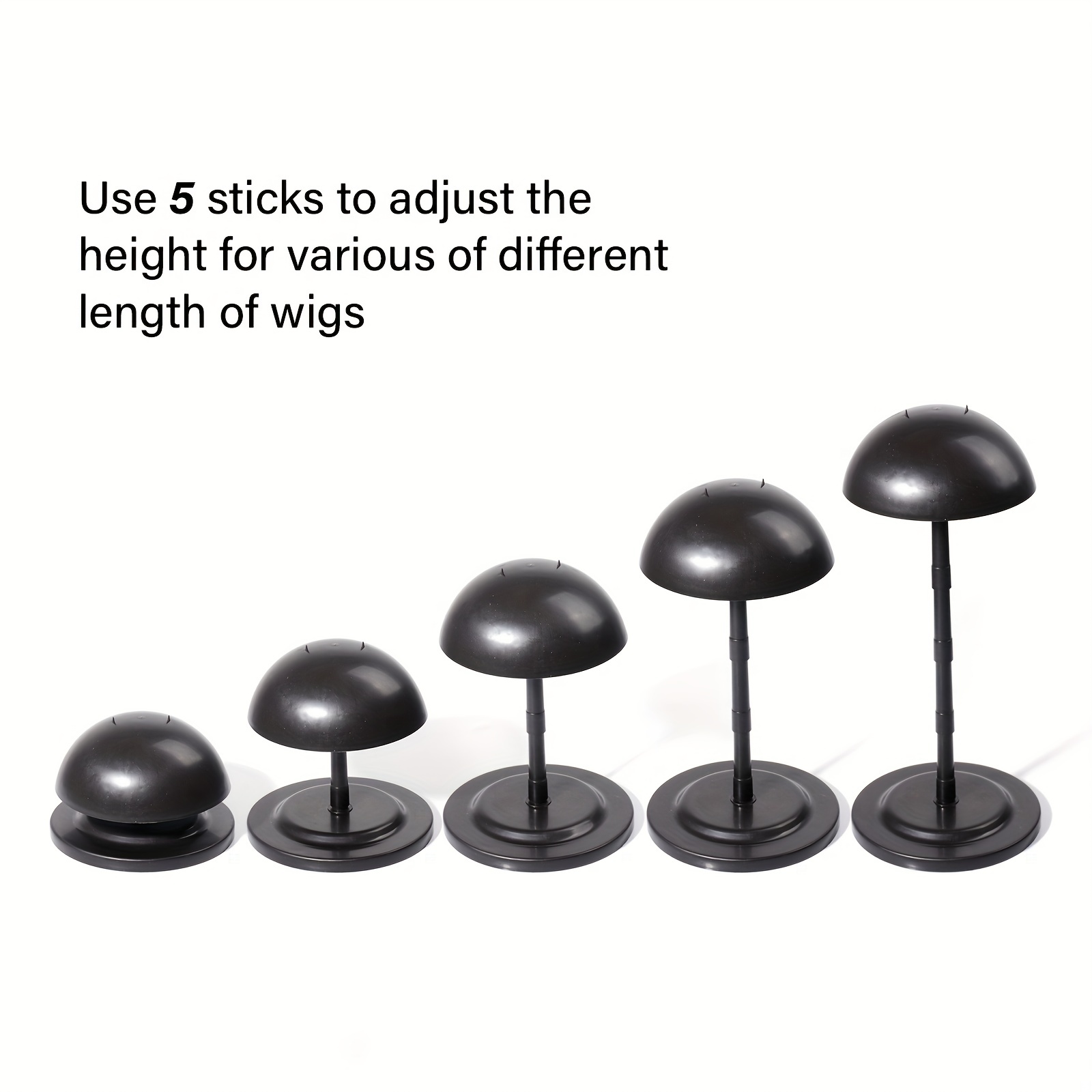 Adjustable Wig & Hat Display Stand - Professional Use