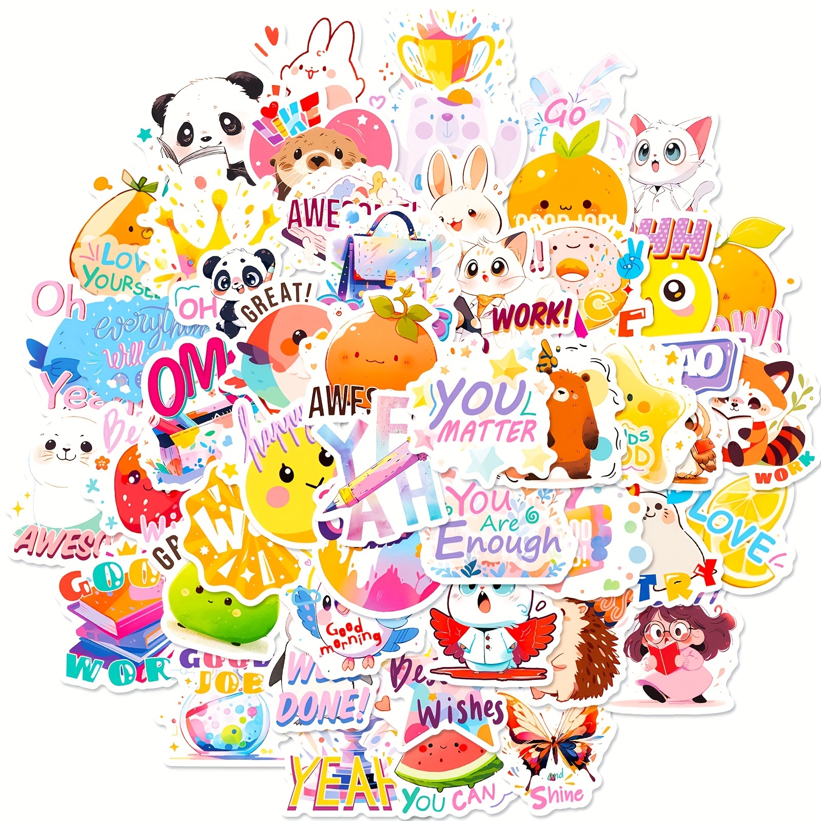 99pcs Fun Graffiti Journal Stickers Cartoon Creative Cute - Temu