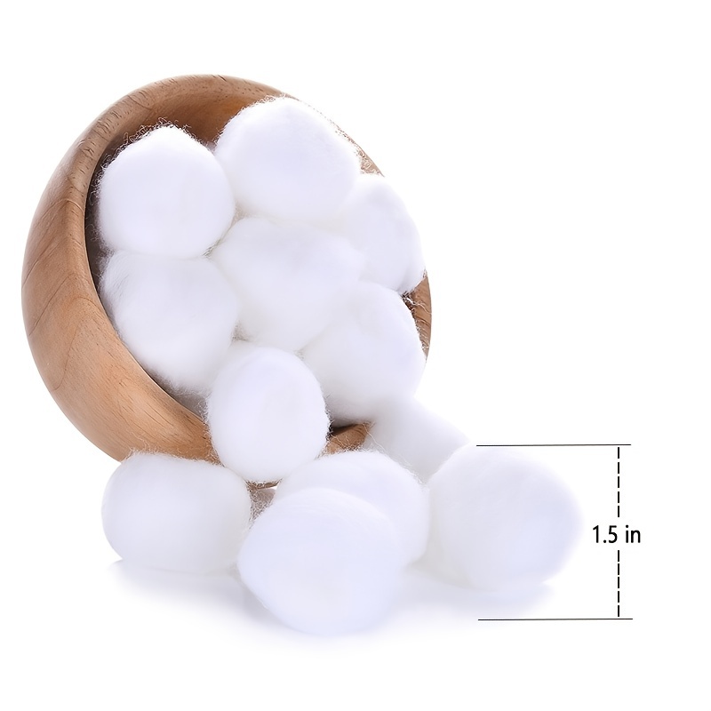 100% Pure Cotton Balls 200 Count Multipurpose Cotton Balls - Temu Germany
