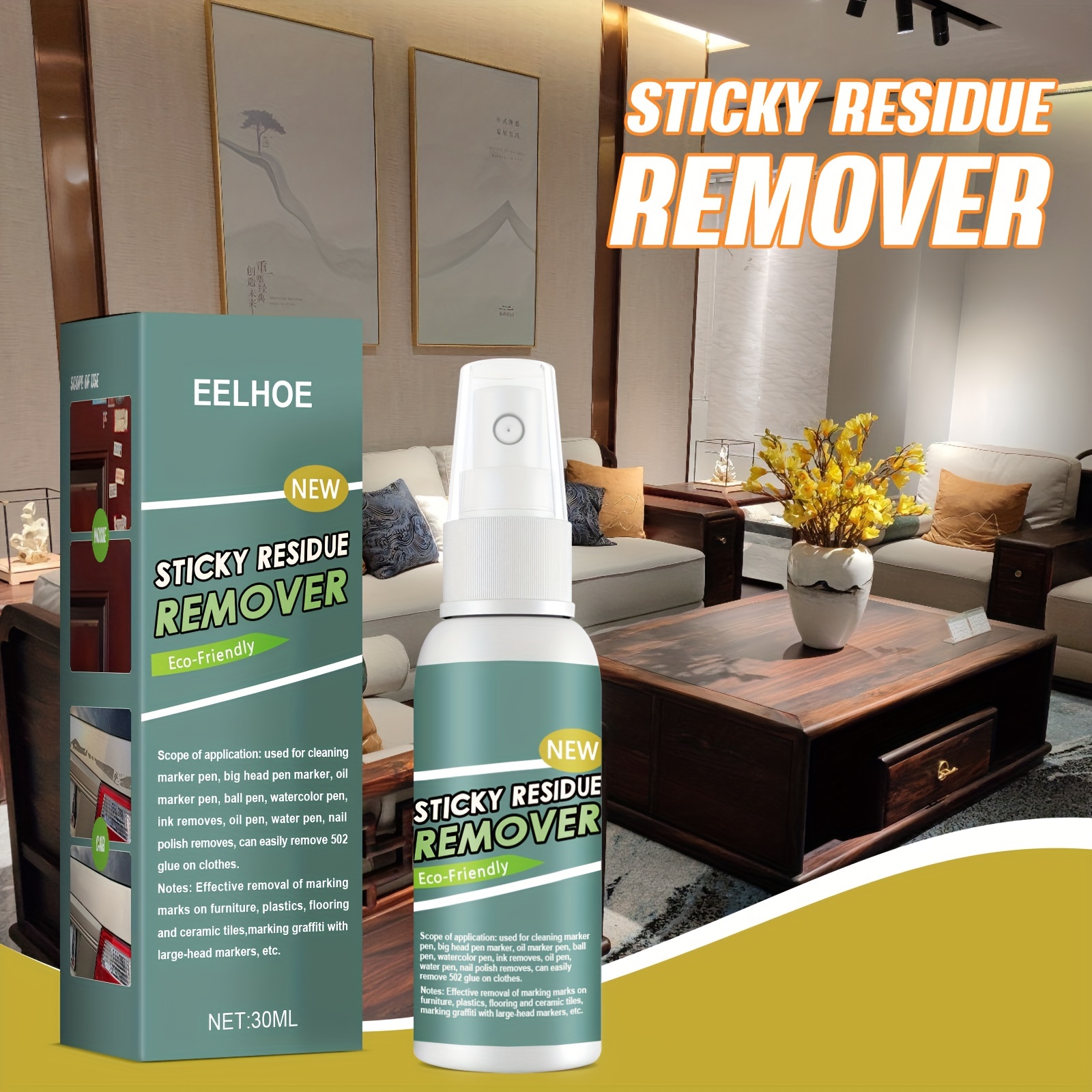 Sticky Residue Remover Spray Sticker Remover All-purpose Cleaner Car Glass  Label Cleaner Adhesive Glue Spray Cleaning Products - Temu Germany