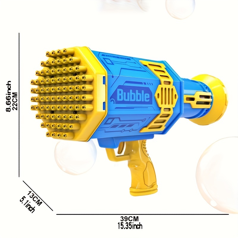 Children's 76 Holes Electric Bubble Machine Handheld Gun New - Temu