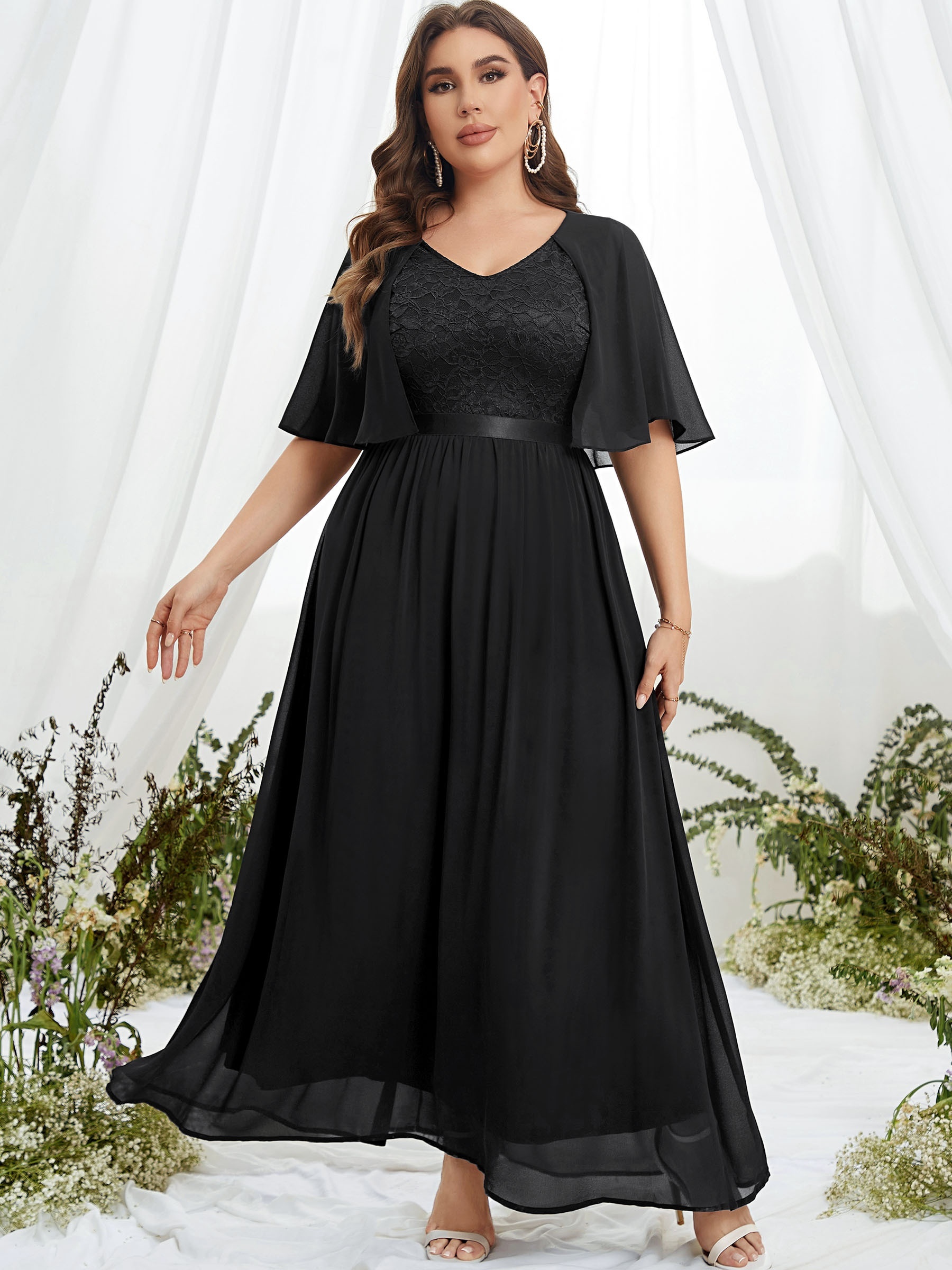 black formal dresses: Women's Plus Size Clothing
