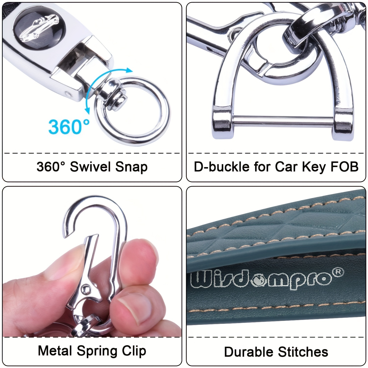 Microfiber Leather Car Keychain Universal Car Key Fob Keychain Holder For  Men And Women - Automotive - Temu