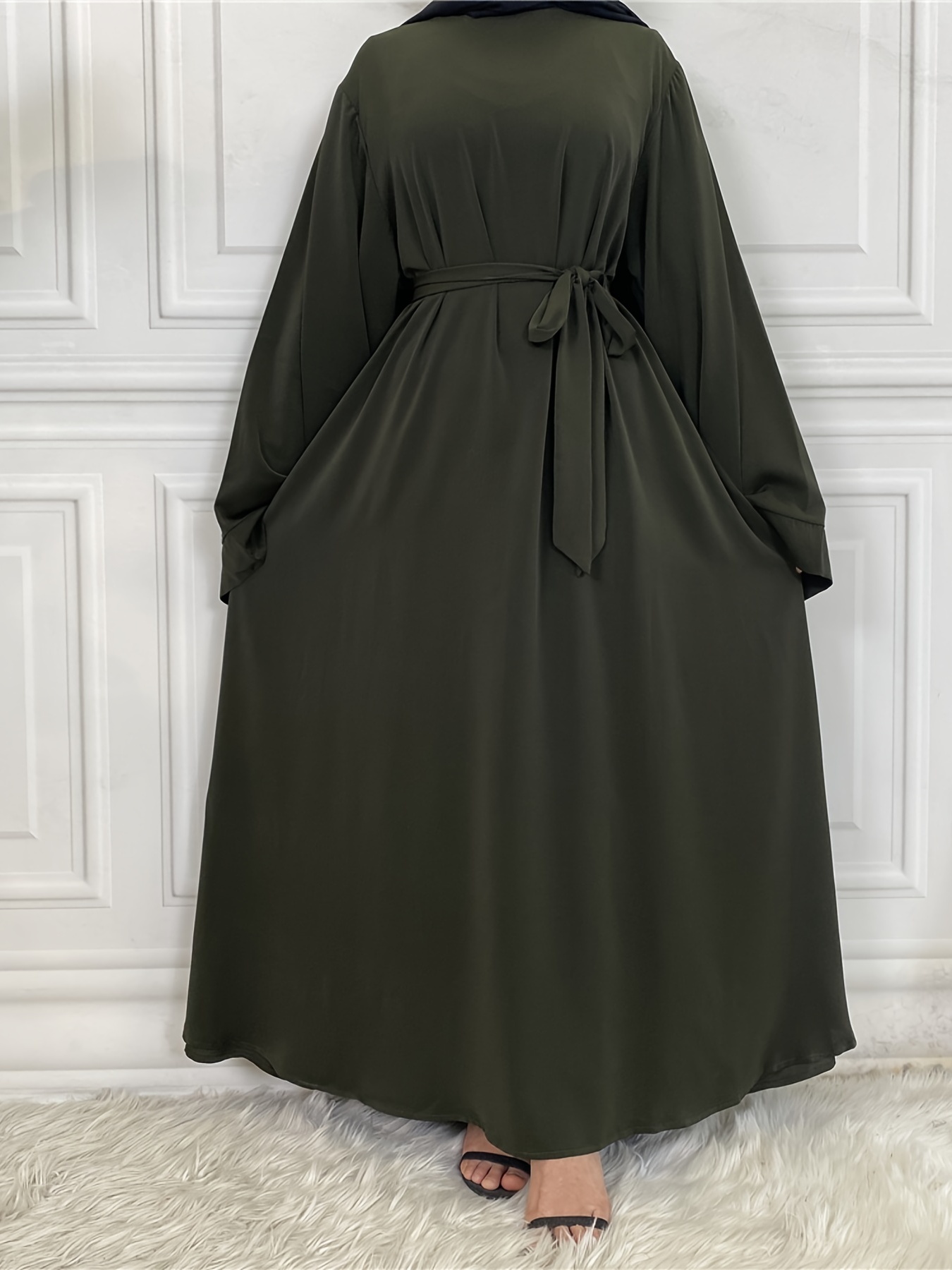 Tie Waist Dress - Temu