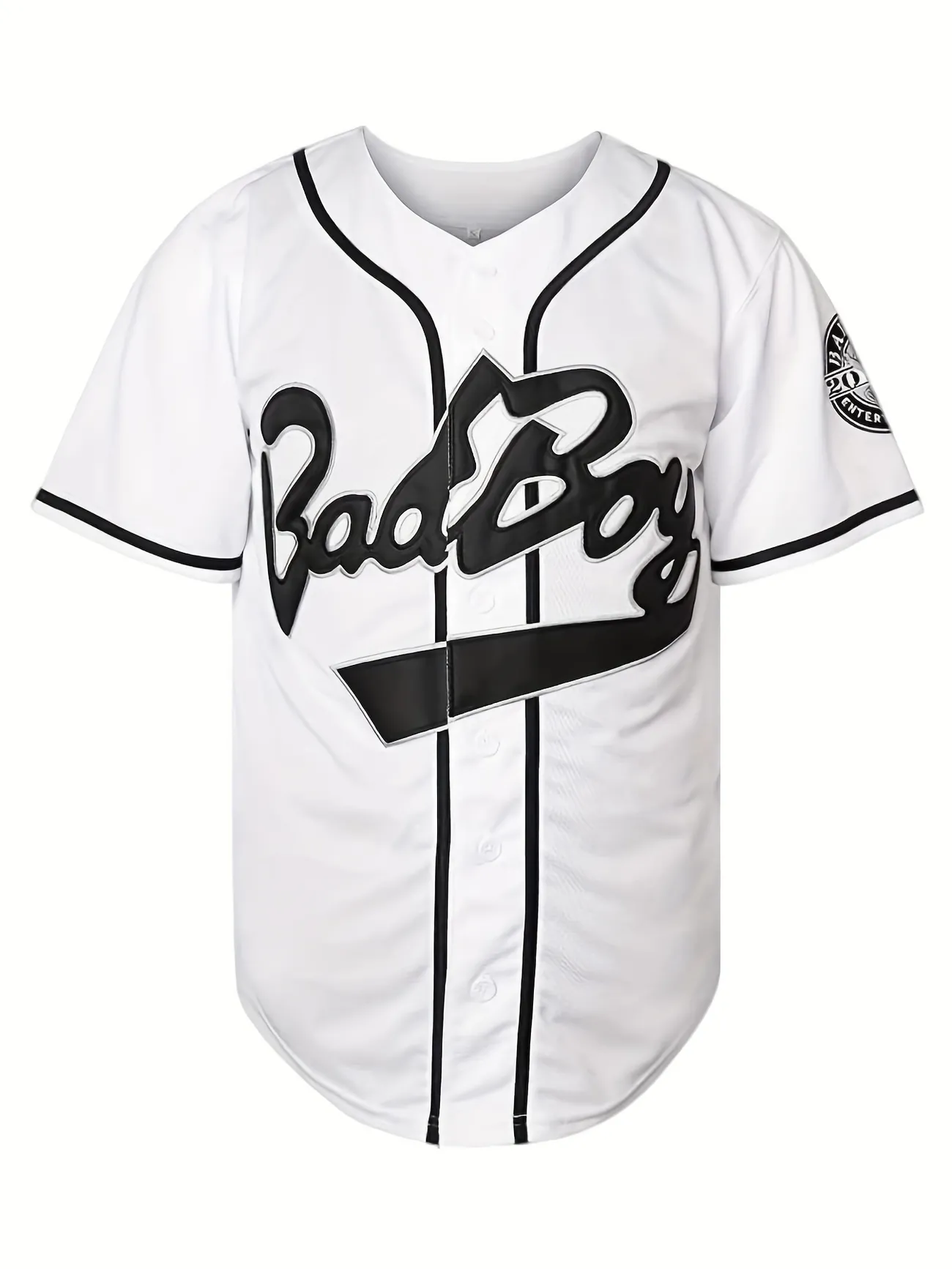 Bad Boy 10#Biggie Jersey, Retro 90s Vintage Hip Hop Movie Baseball Shirt for Men Women,Breathable, Quick Dry,Temu
