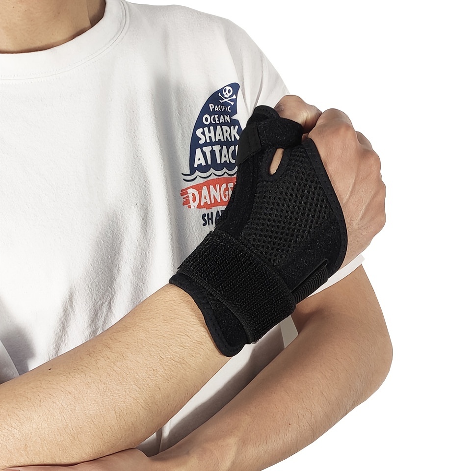 Thumb & Wrist Brace - Pain Relief Tendonitis Stabilizer splint for Wrist  pain/Right & Left hands/women men/Lightweight and Breathable (Gray)