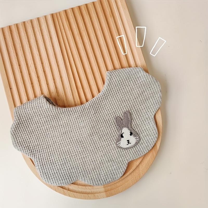 Rabbit Shape Cotton Baby Drool Bibs Soft & Absorbent Bibs For Boys Girls
