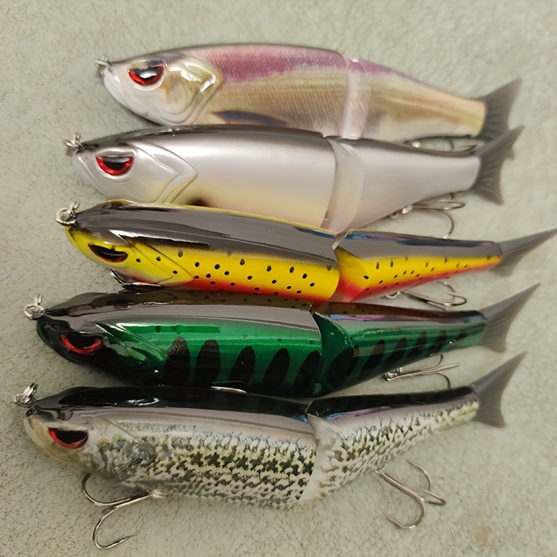 Large Bionic 2 Sections Rattling Fishing Lure Artificial - Temu