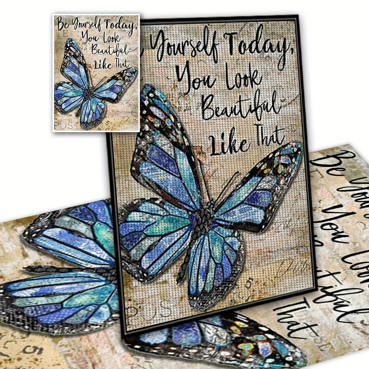 Adult 5d Diamond Painting Kit, Beginner's Full Drill Colorful Butterfly  Diamond Art Kit, Gift For Home Wall Decoration