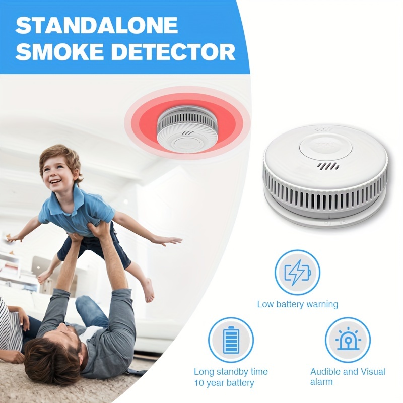 Comprar Detector de humo Wifi Sensor de alarma de incendio inteligente  Sistema de seguridad inalámbrico Smart Life Tuya APP Control hogar  inteligente para el hogar cocina/tienda/hotel/fábrica