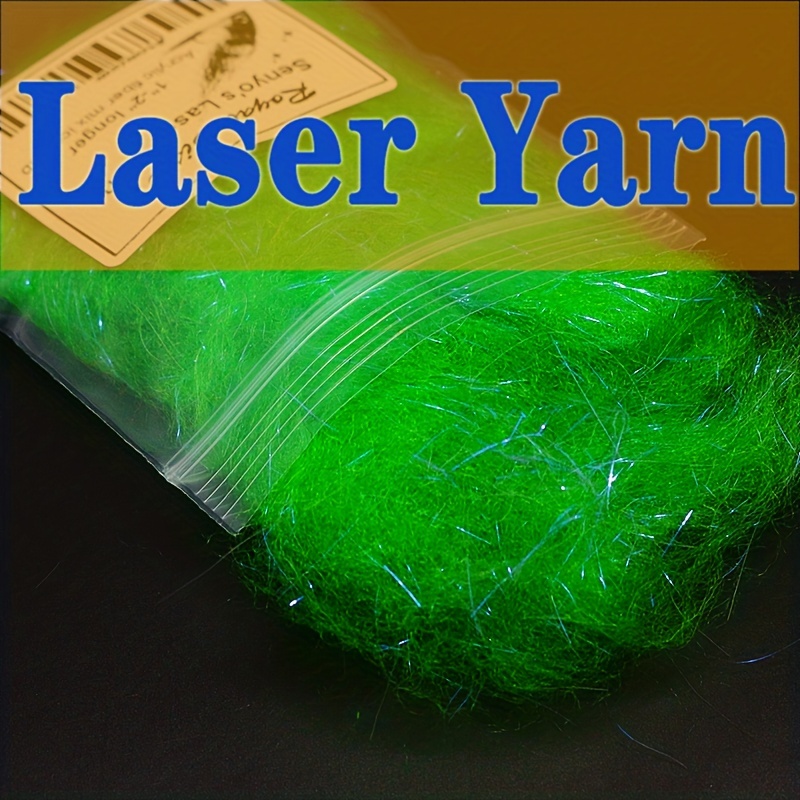 Senyo's Laser Yarn Dubbing Long Sparkle Acrylic Fiber Salmon - Temu