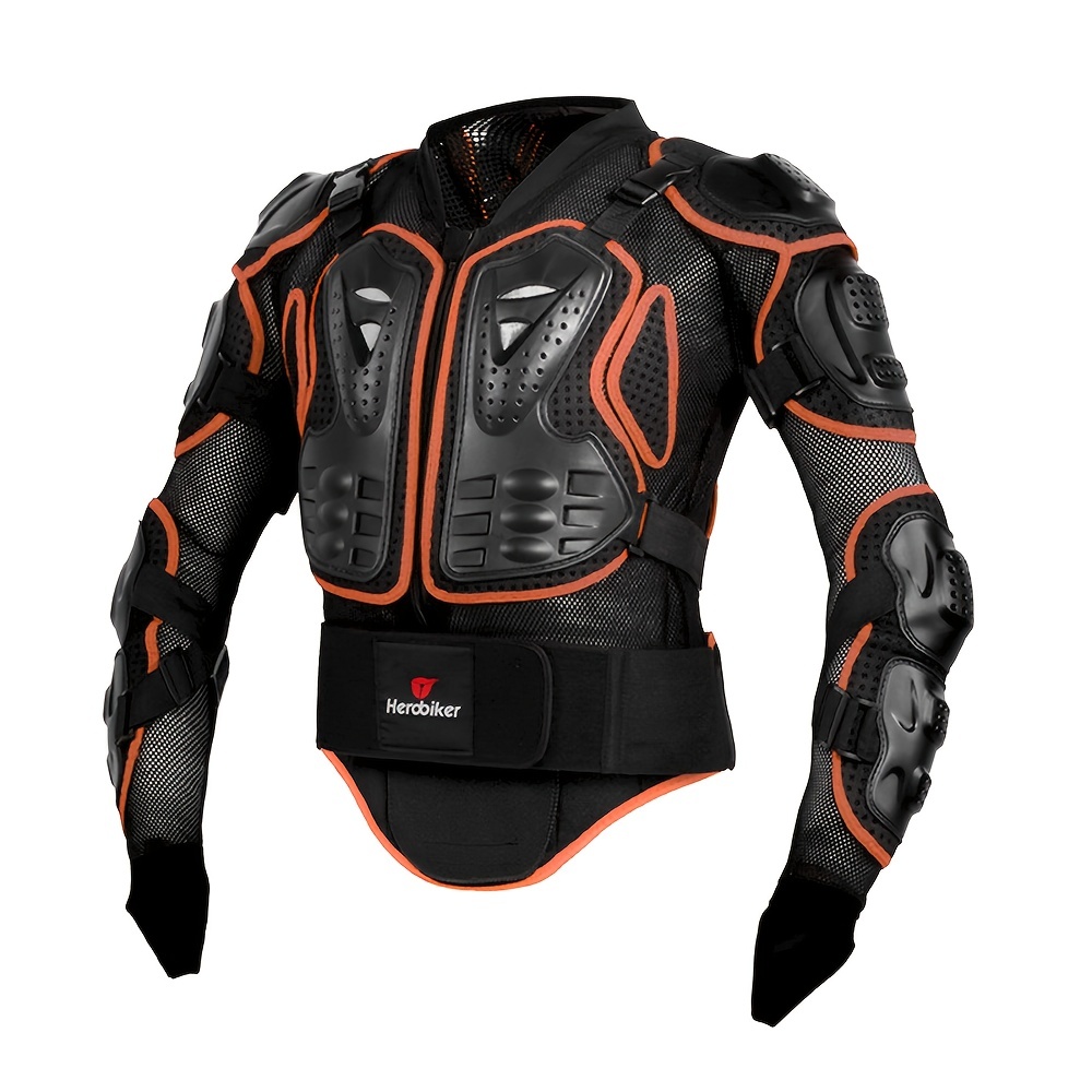 HEROBIKER Motorcycle Full Body Armor Jacket spine chest protection gear  Motoc
