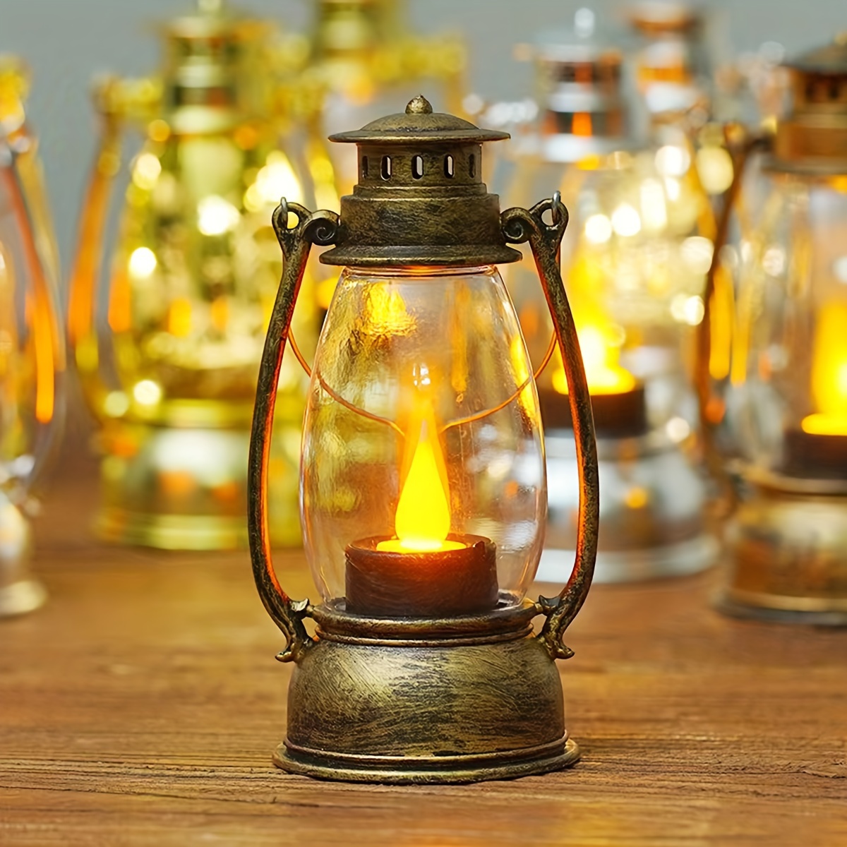 LED Oil Lantern LED Kerosene Lamp Retro Kerosene Lamp Oil Lamps Indoor Use