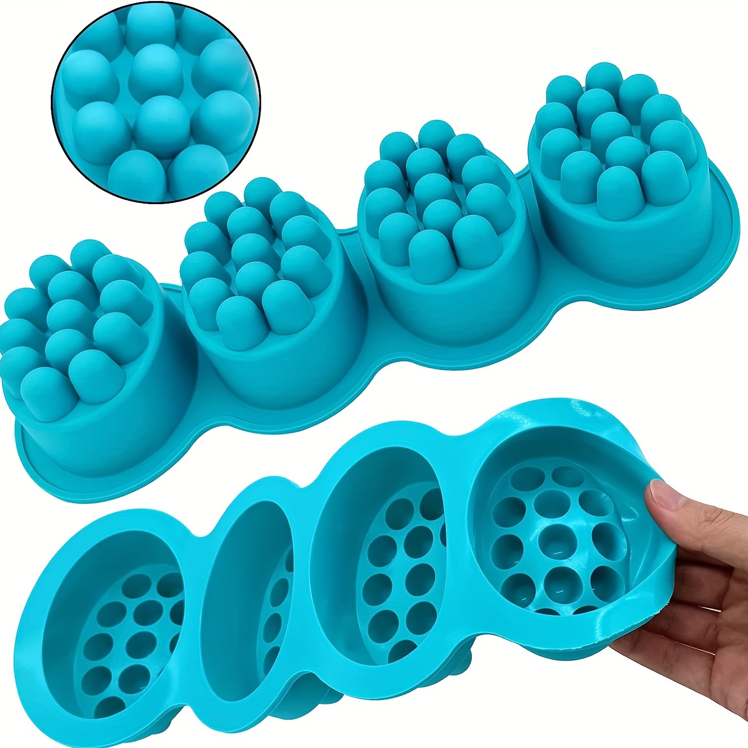 Massage Bar Soap Molds Silicone Molds For Soaps Making - Temu