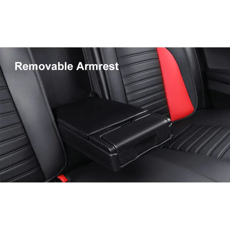 Universal Car Seat Covers Set PU Leder Sitzbezüge Kissen Auto