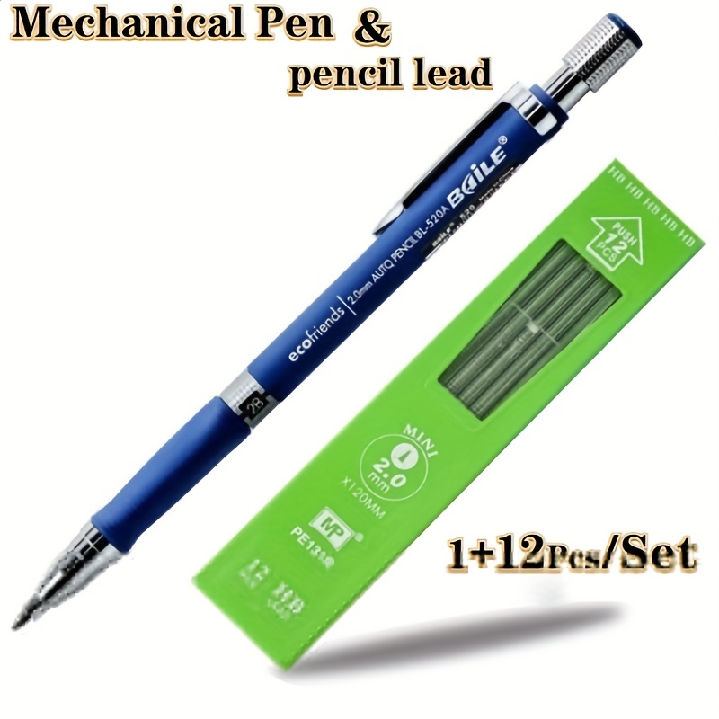 

2.0mm Super Thick Pencil Lead Automatic Pencil Resin Replacement Mechanical Pencil Group 2b Automatic Pencil Is Used For Drawing And Writing Tools And Stationery