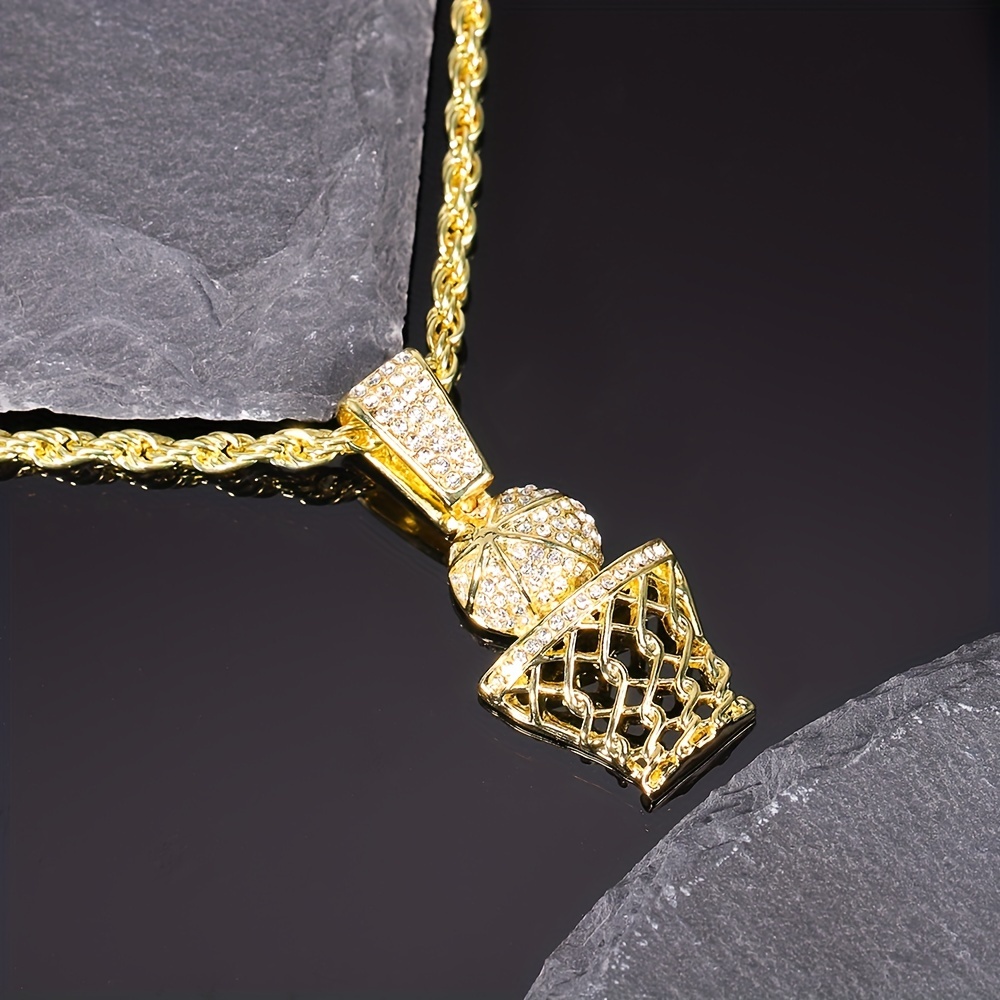 Iced out basketball deals chain