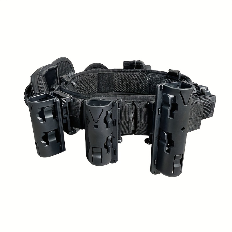 4PCS Tactical Belt Buckle Heavy Duty Belt Keeper Double Snaps for  2inch/2.5inch Wide Belt
