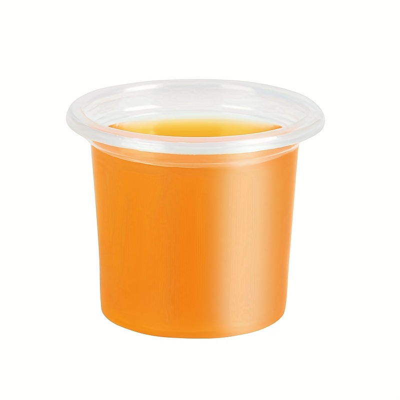 100 Count Disposable Transparent Plastic Cup For Yogurt - Temu