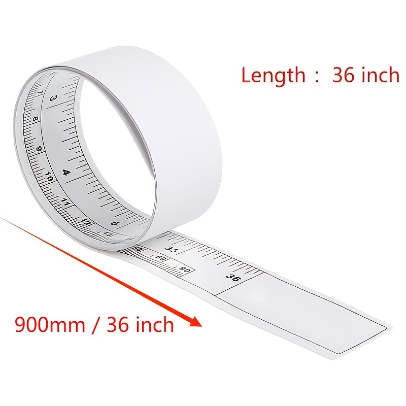 Table Ruler Sticker 90 Cm Self Adhesive Measure Tape Metric Inch