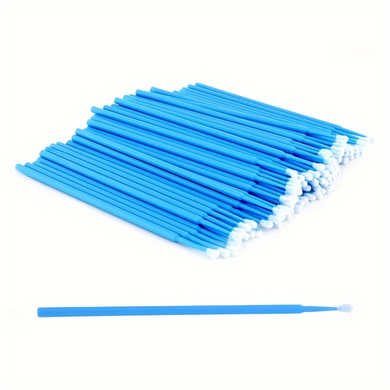 

Extension Tools, Personal Eyelash Applicator, Mascara Brush, Eyelash Extension Swabs, Ultra-fine Brush Cleaning Stick For Lengthening Eyelashes Tattoo, Blue, 100pcs