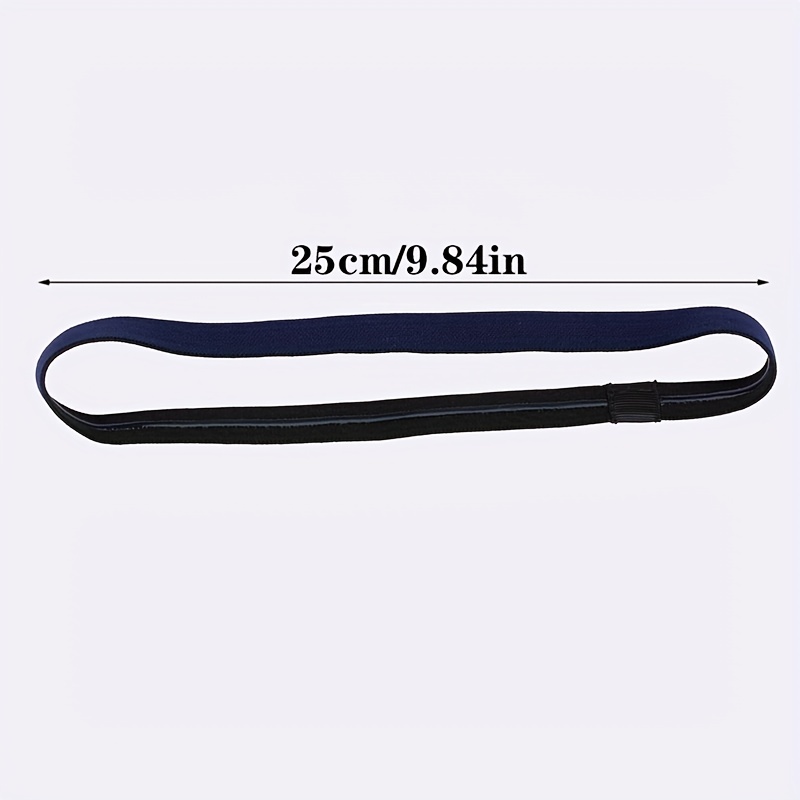 Non-slip Silicone Sports Headband Sweatband Solid Color Fitness