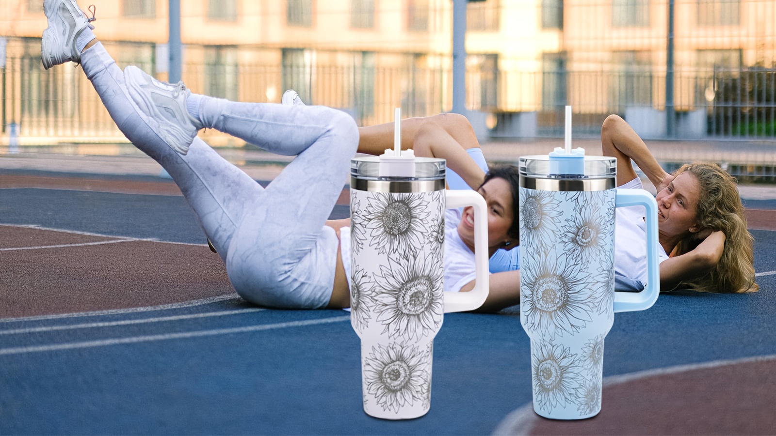 Sunflower Printed Insulated Tumbler Stainless Steel Travel - Temu