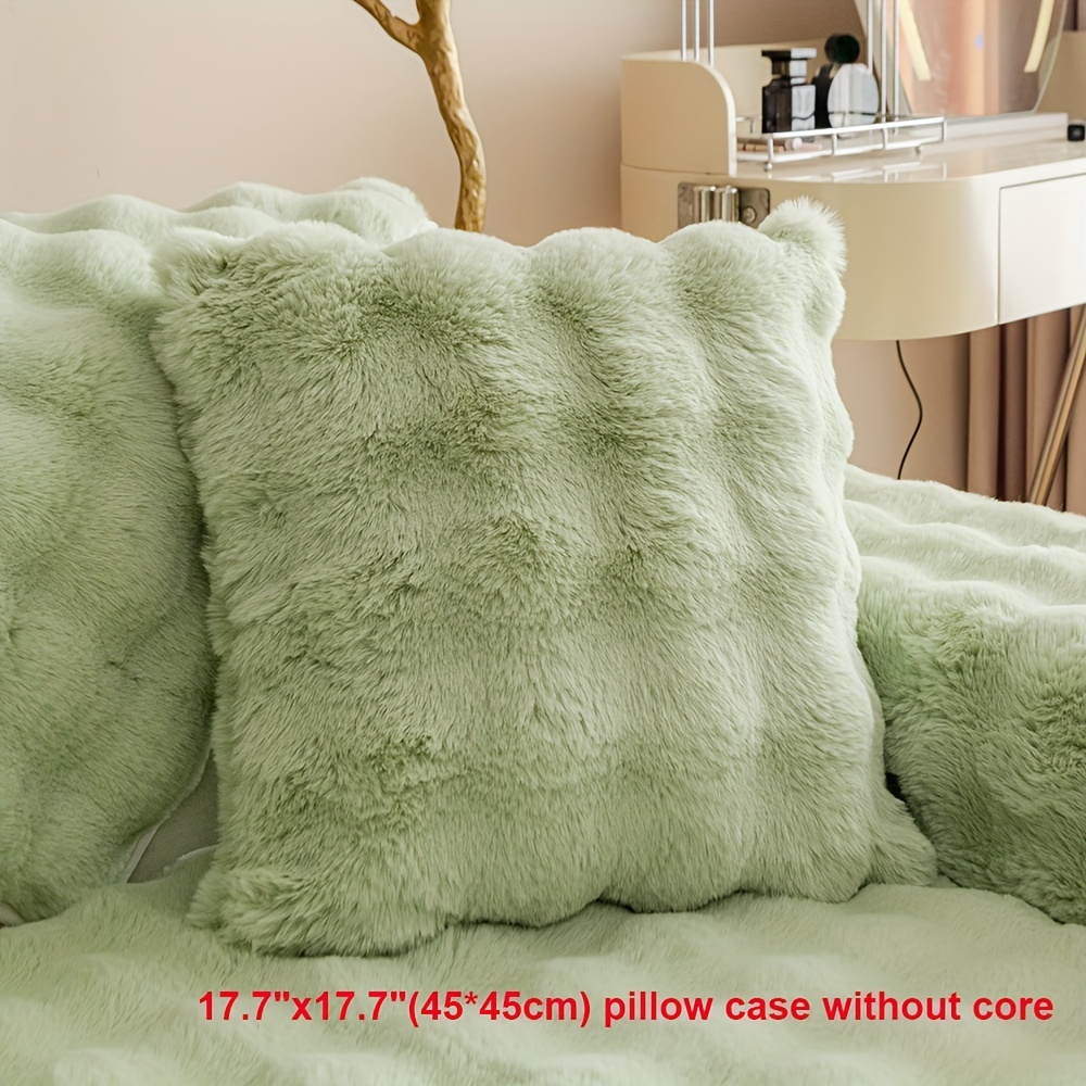 Lime Green Plush Couch Cover Sofa Slipcover