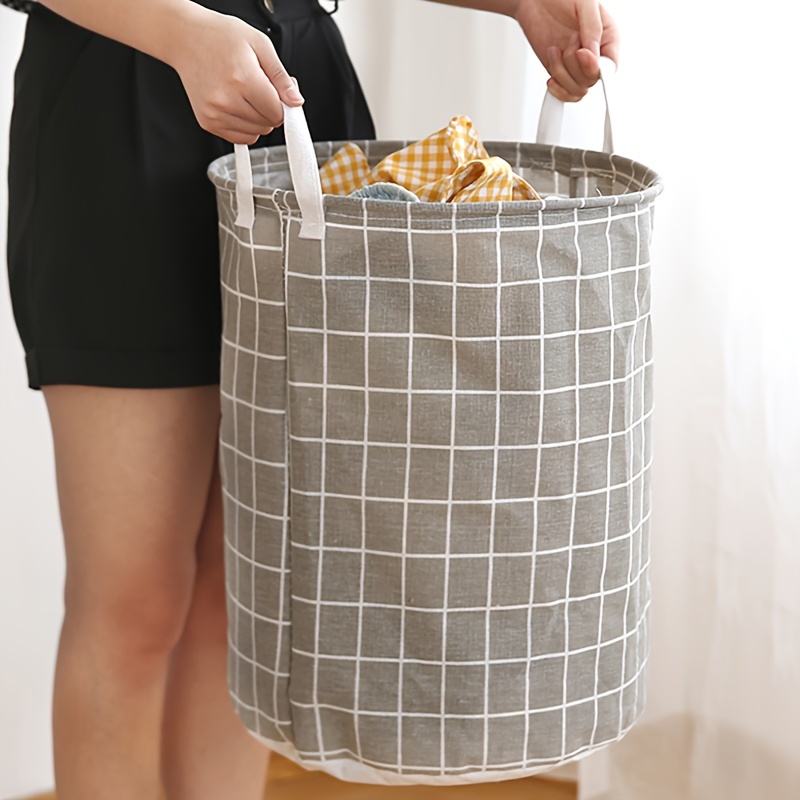 1pc Foldable Laundry Basket Hamper With Hanging Frame For Bathroom And  Bedroom, Washing Storage And Organization>laundry Basket / Dirty Clothes  Basket