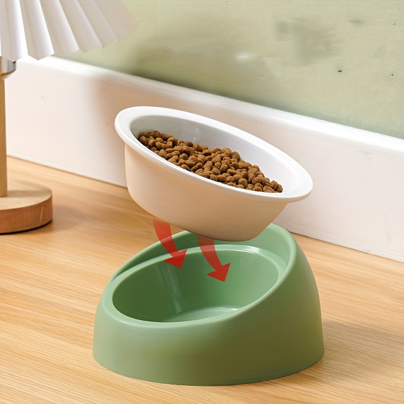 Elevated Dog Bowl Slow Feeder No Spill Water Feeder - Temu