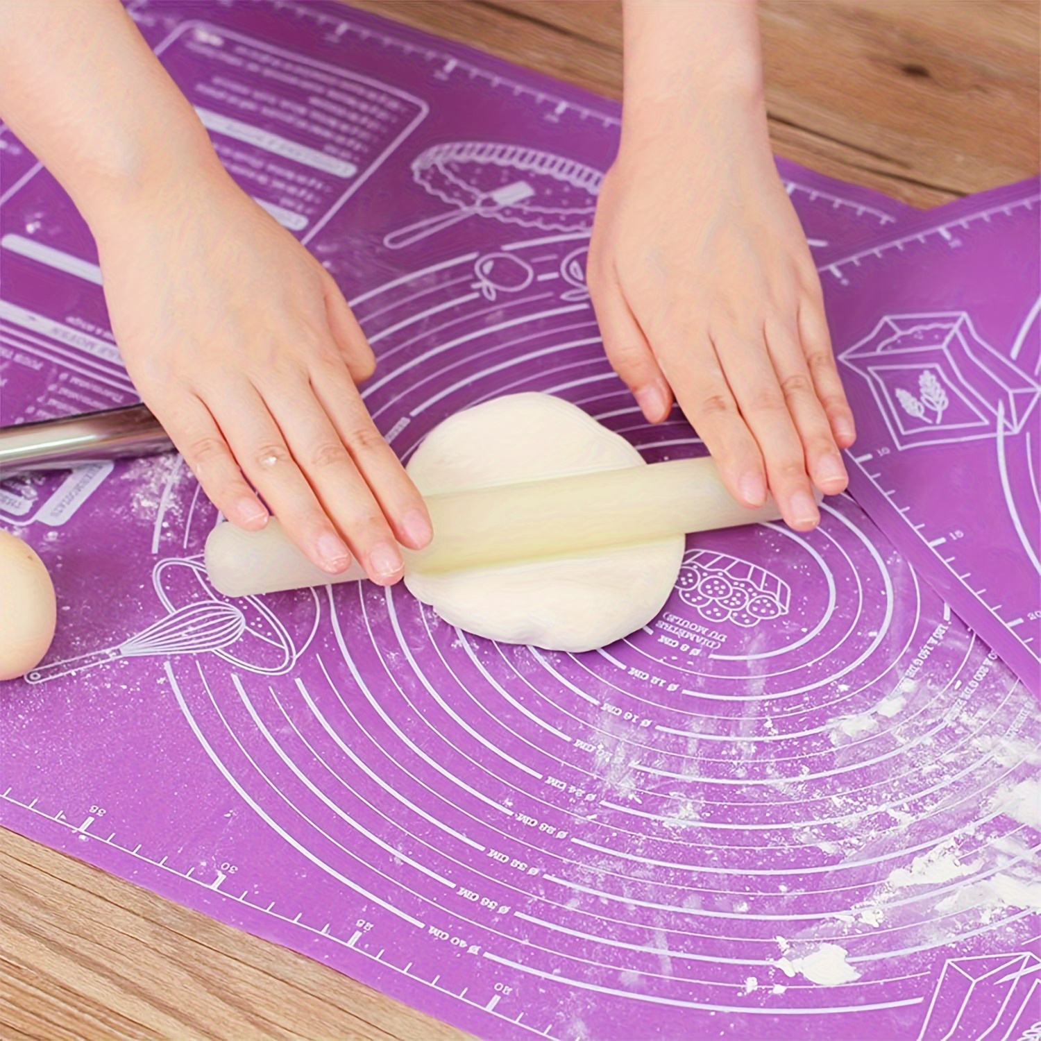 Silicone Baking Mat Extra Large Pastry And Dough Mat With - Temu