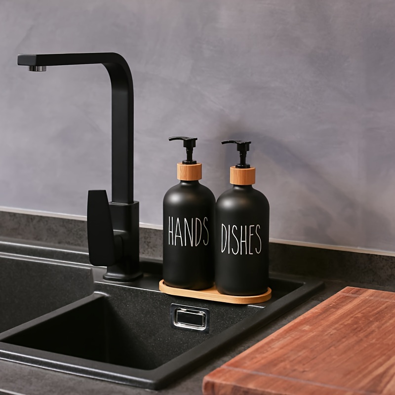 Letter Graphic Soap Dispenser For Kitchen And Bathroom Hands - Temu