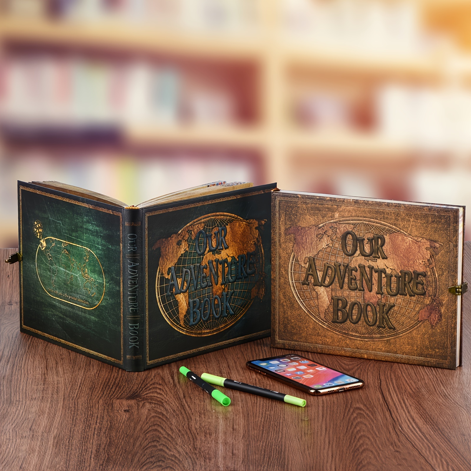 Our Adventure Book Scrapbook 30 60 Pages Upgraded Leather - Temu