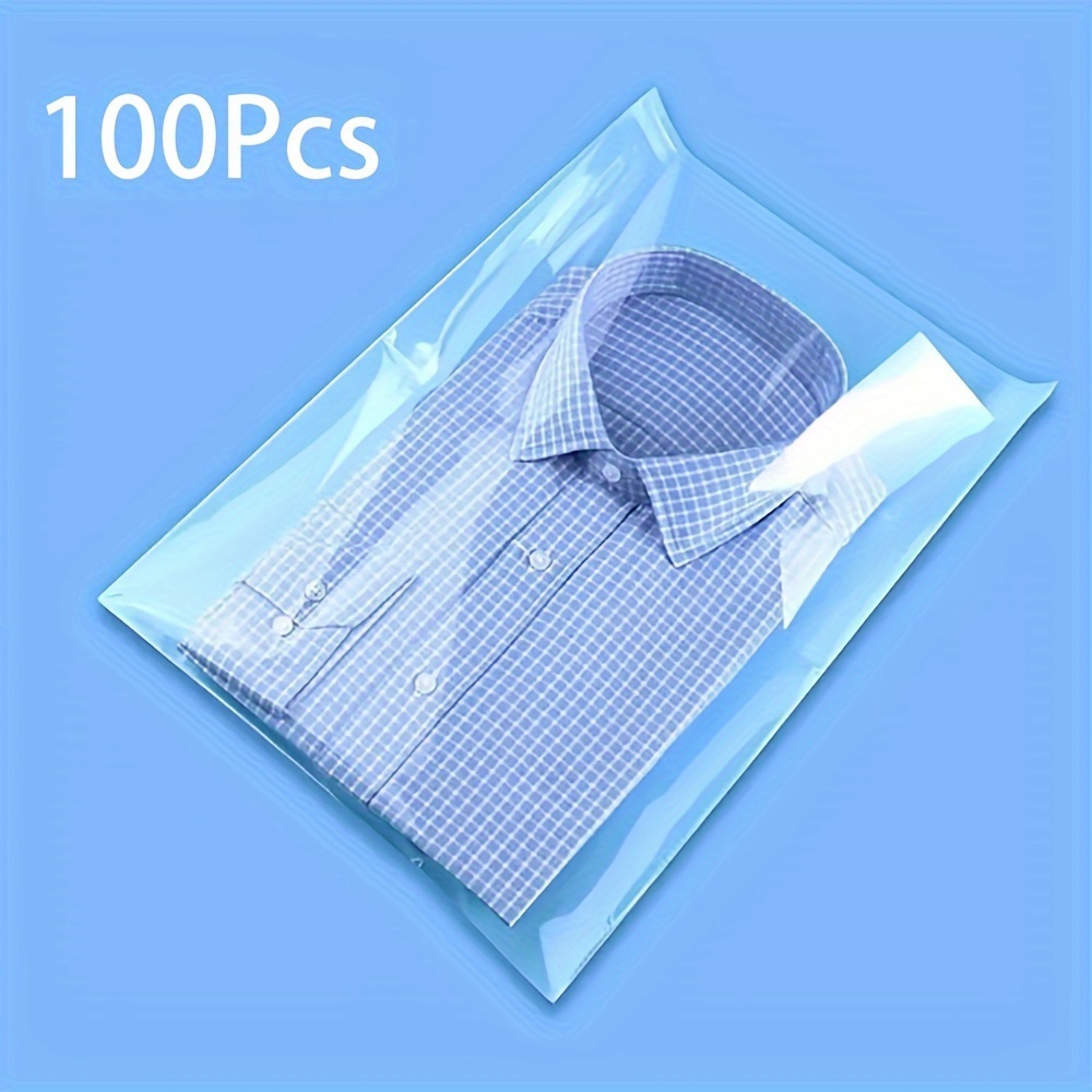 Clear Resealable Cellophane Bags - 9x12 Inches, Self Adhesive Bags for  Shirts, Clothing, and Products (100 Pcs) 
