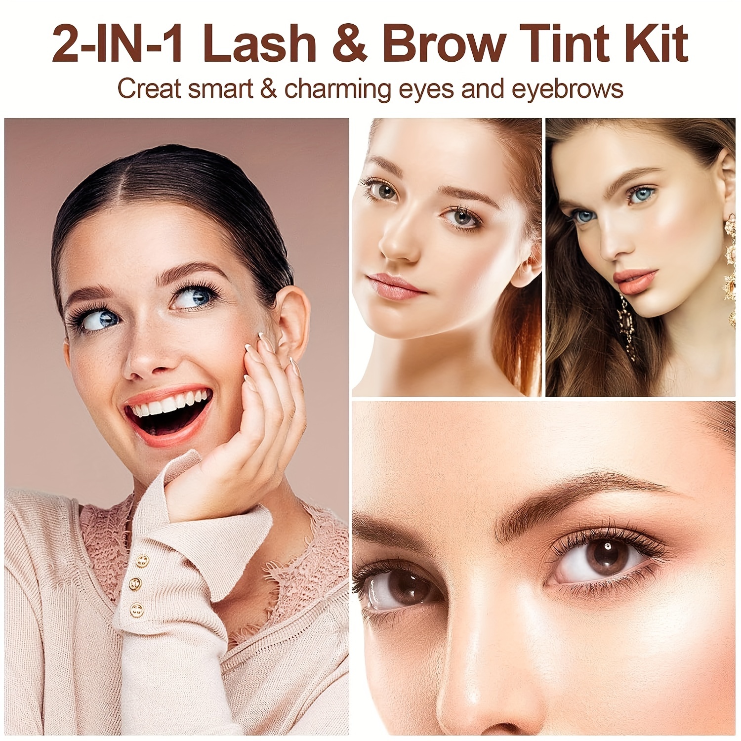 Instant Eyebrow Tinting Color Kit Natural and Professional Eyebrow