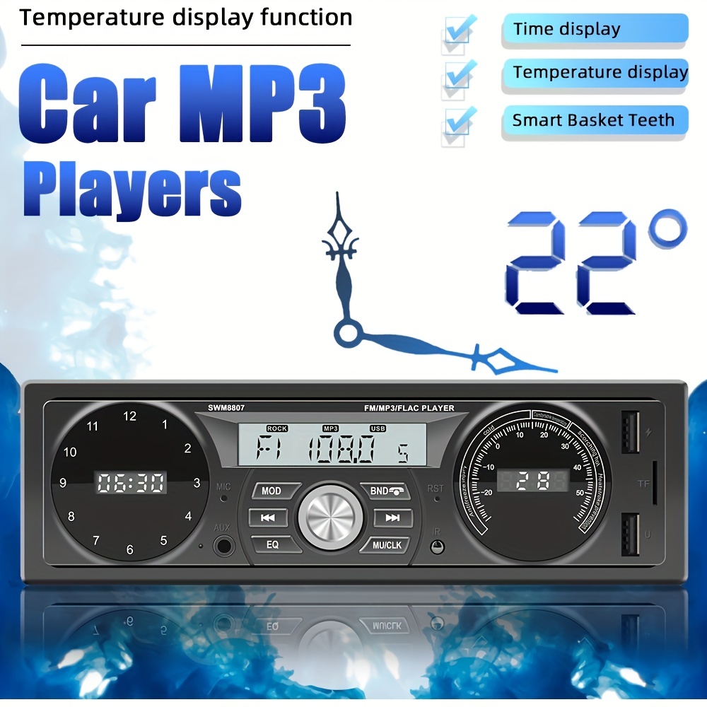 Autoradio, Single-Din, eingebautes BT mit Fernbedienung, MP3
