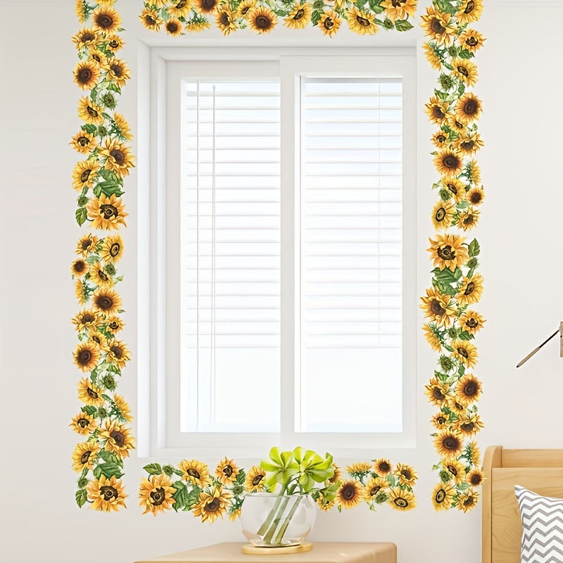 Removable Sunflower Acrylic Mirror Wall Stickers For Bedroom - Temu