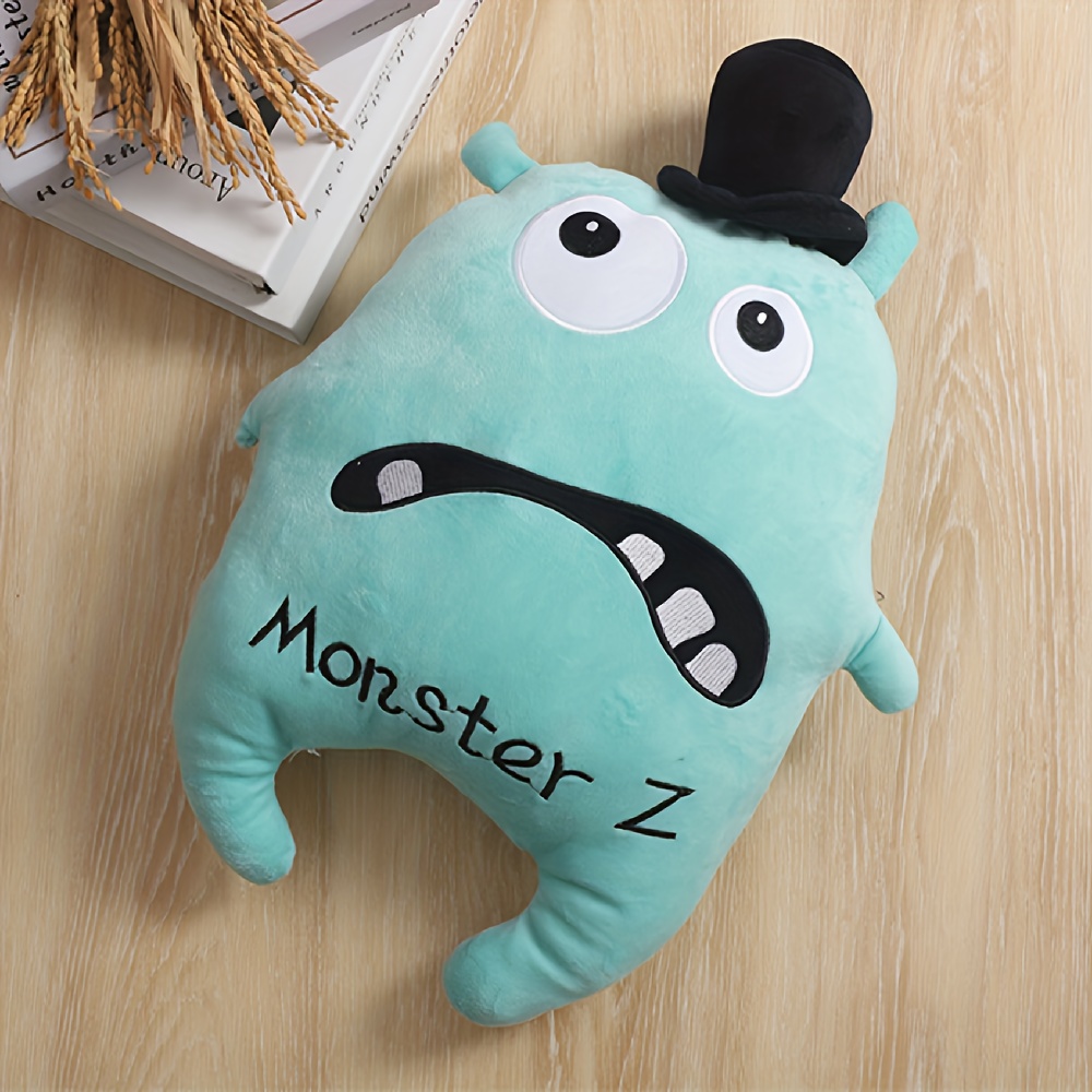 1pc Mint Green Monster Plush Toy, Cute Home Decor Gift