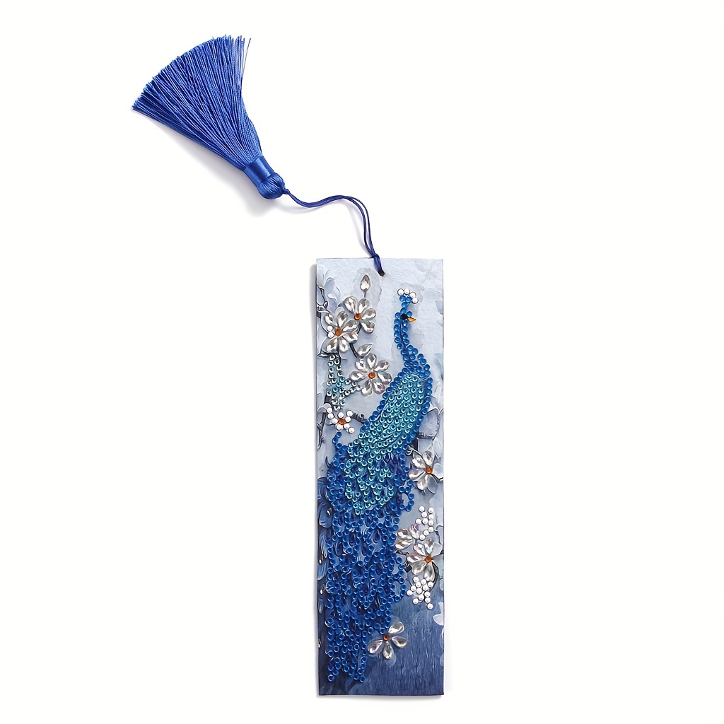 Diamond Painting Bookmark Peacock Model Diy Diamond Art Kit - Temu