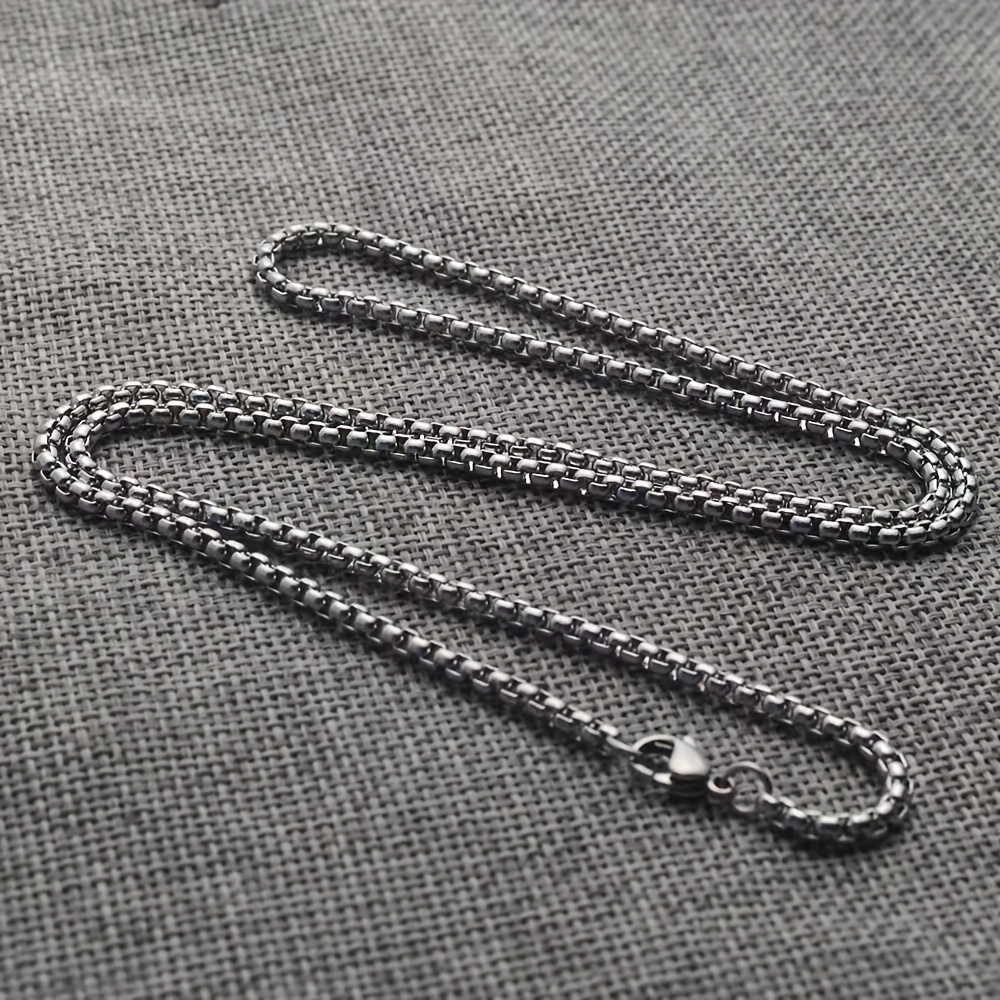 Men's Minimalist Stainless Steel Chain Necklace Accessories